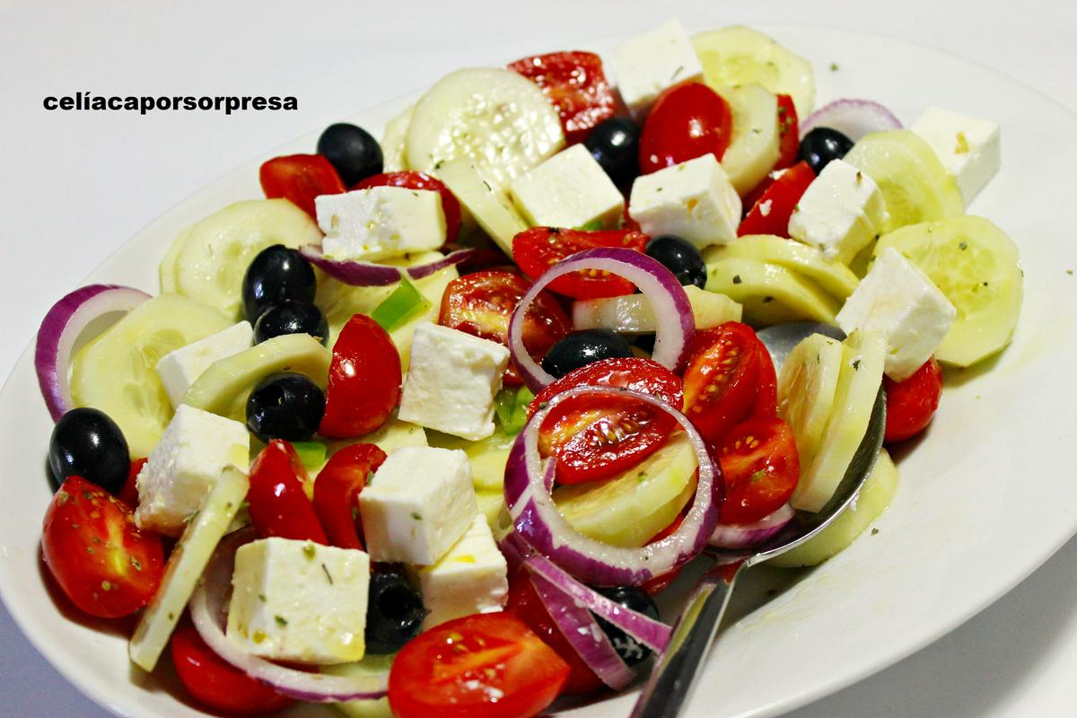 Receta de ensalada griega