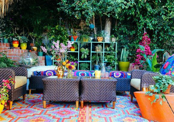 terraza boho