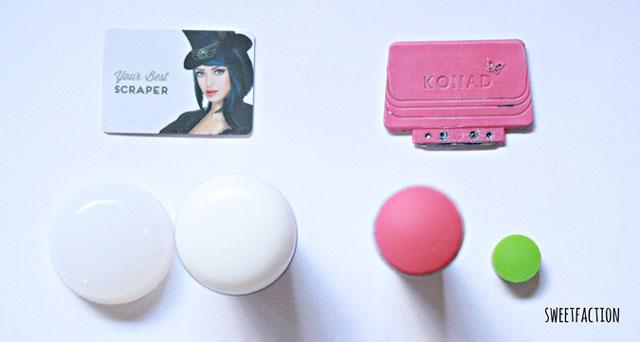 Raspador tampon moyou london konad comparación