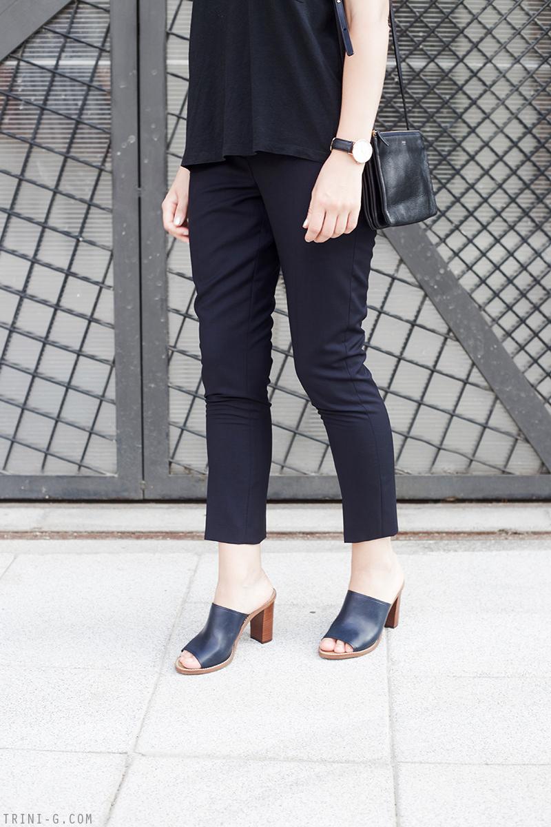 Trini | J Crew mules Céline sunglasses