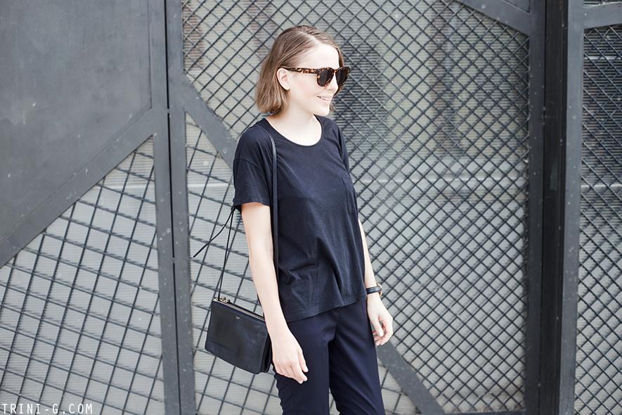 Trini | J Crew mules Céline sunglasses