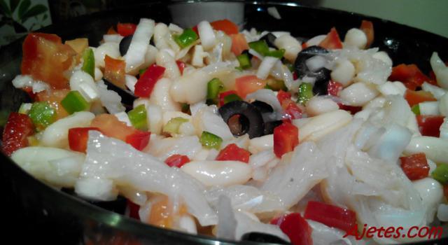 ensalada de alubias