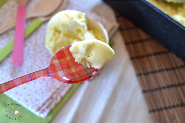 HELADO CREMOSO DE MANGO CASERO