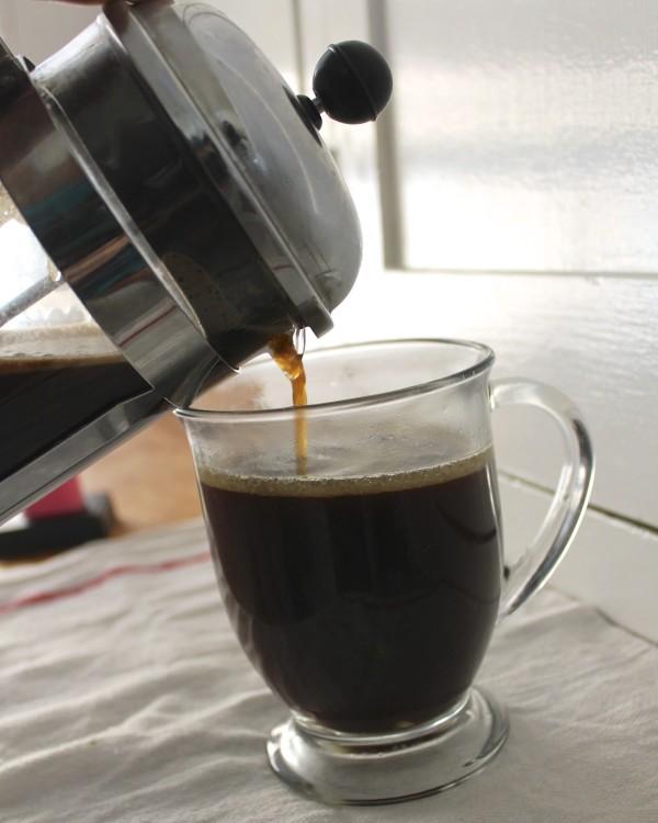 Café con prensa francesa