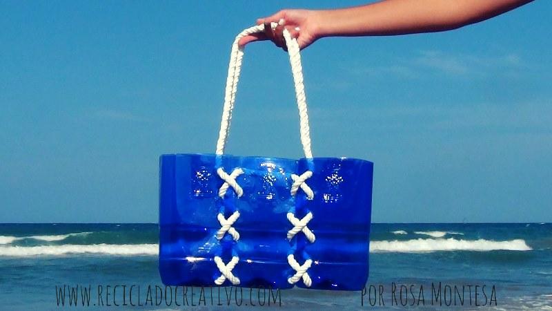 Bolso Capazo Playa Marinero con botellas de plástico recicladas