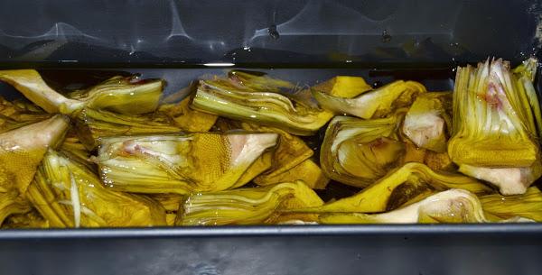 alcachofas al microondas