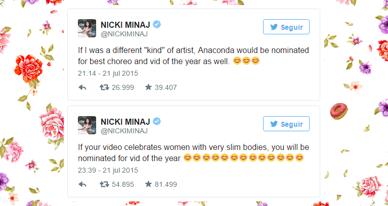 Nicki Minaj tweets pelea Taylor Swift