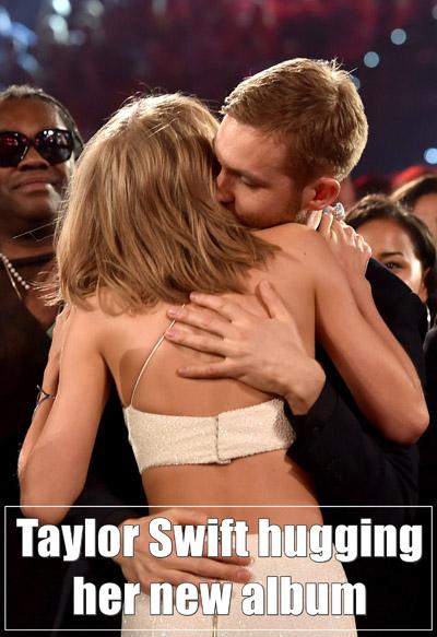 taylor swift abrazando nuevo album