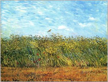 Wheat field with lark (Van Gogh)