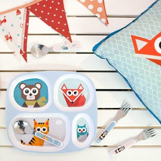 vajilla-plato-cubiertos-niños-maow-design-shop