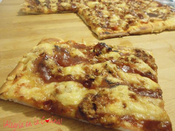 pizza barbacoa casera