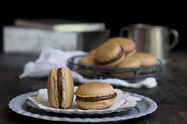 receta de cómo hacer macarons de caramelo salado