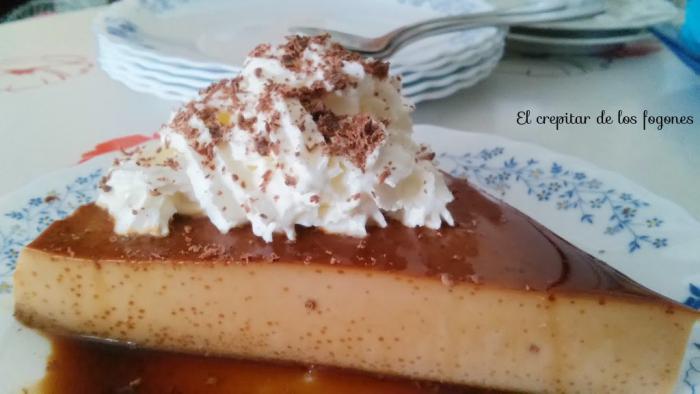 flan de chocolate