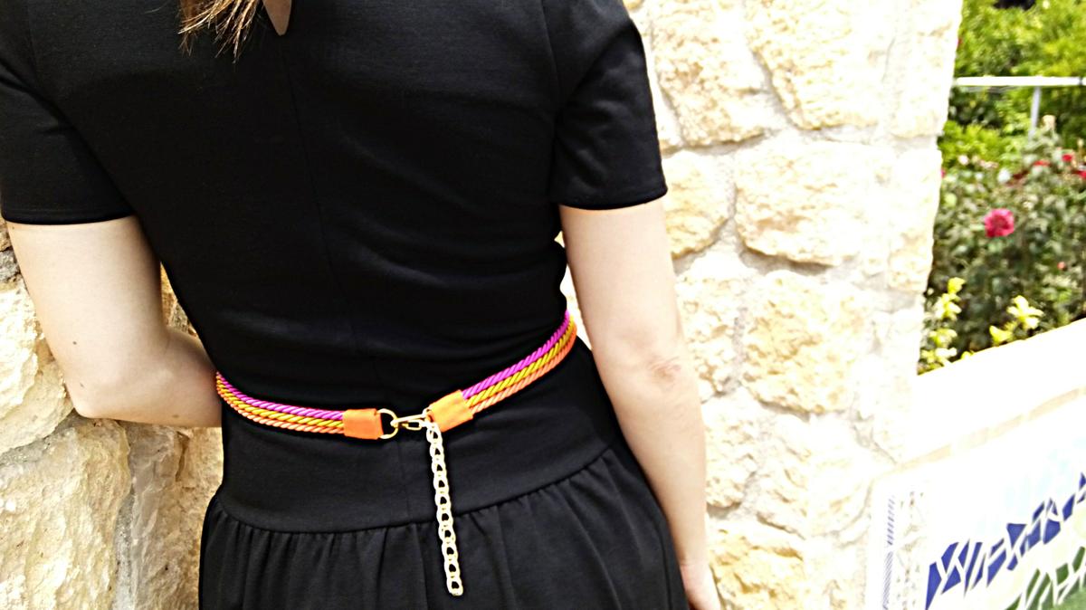 Cinturón con nudo chino de ocho puntas (cierre)