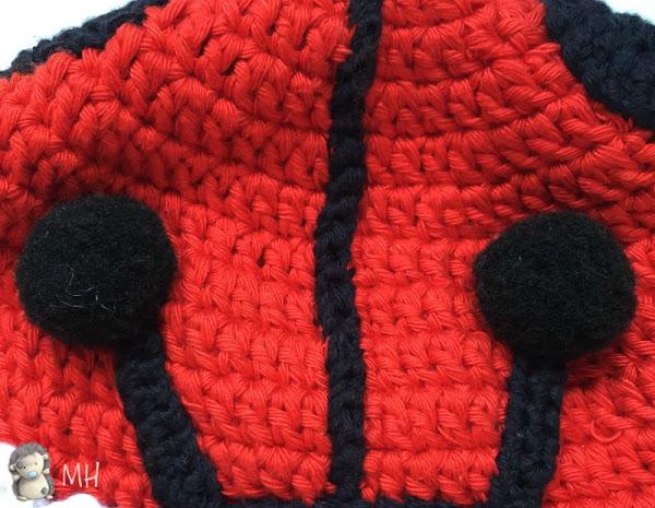 Gorro mariquita a crochet