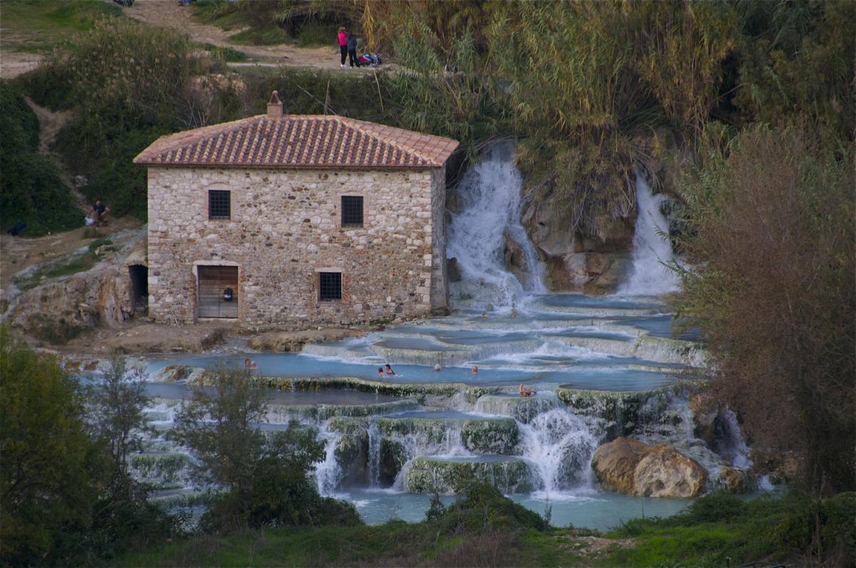 casa,atardecer,agua,cascadas,italia