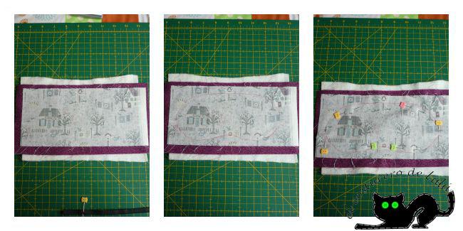 Preparamos las tres capas antes de ir a la máquina de coser