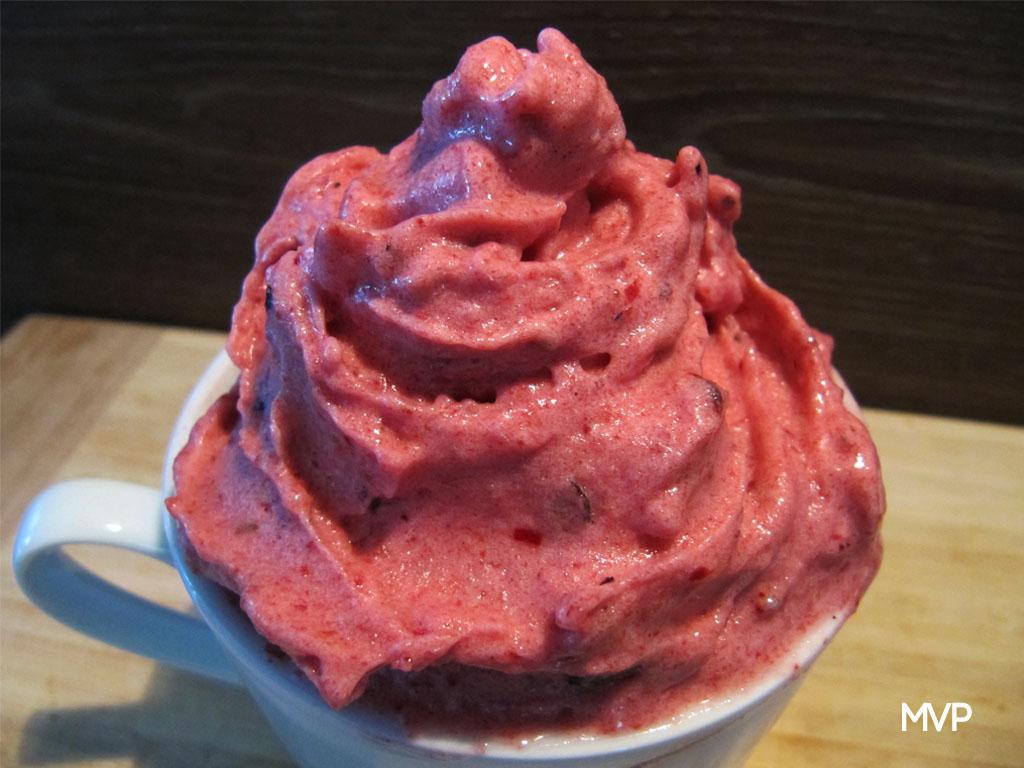 helado casero saludable fresa