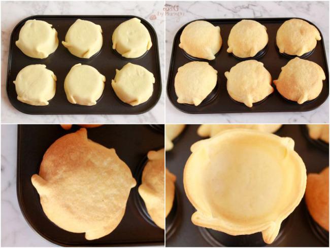 Tartaletas con helado vainilla, helados, recetas de helados, vainilla Bourbon, recetas de verano, recetas frescas, helados caseros, recetas sanas, masa brise, tartaletas caseras