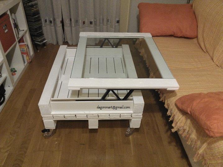 Cómo hacer una mesa elevable con palets