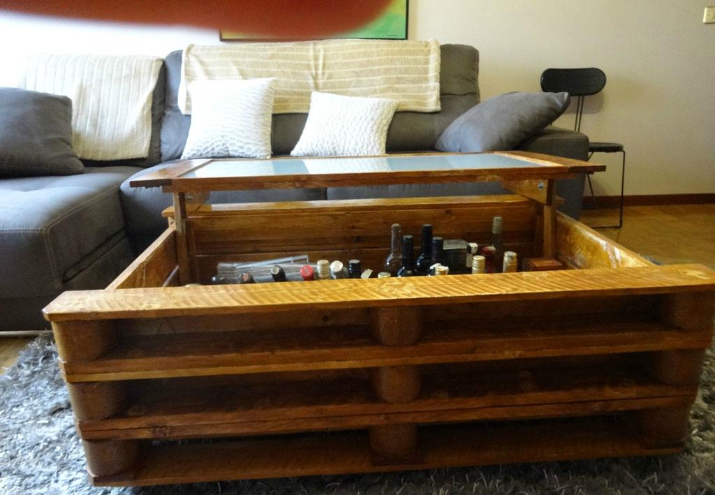 Cómo hacer una mesa elevable con palets
