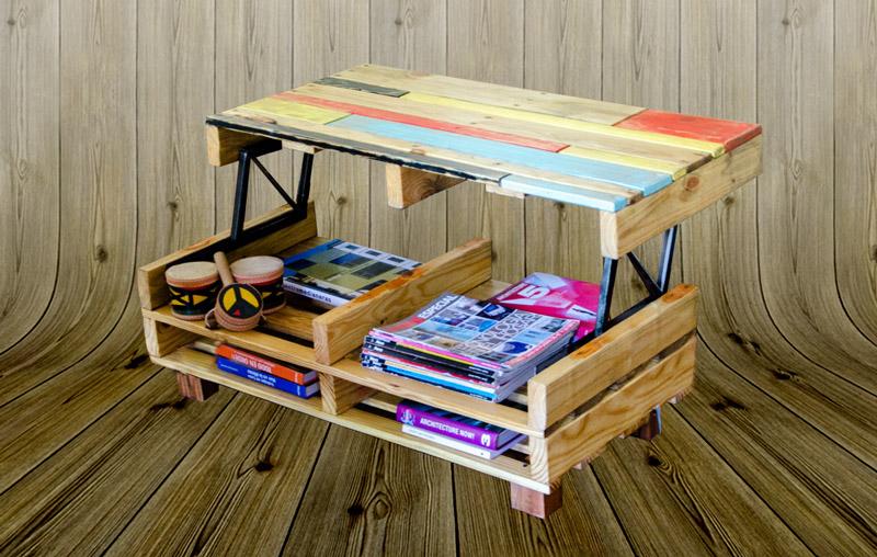 Cómo hacer una mesa elevable con palets