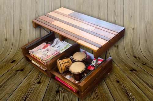 Cómo hacer una mesa elevable con palets