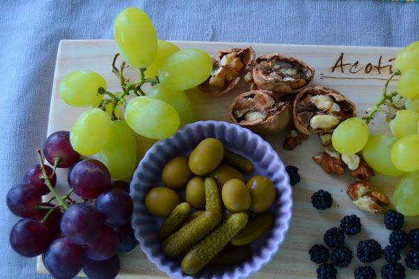Como hacer una tabla de queso y fruta