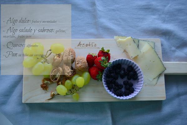 Como hacer una tabla de queso y fruta