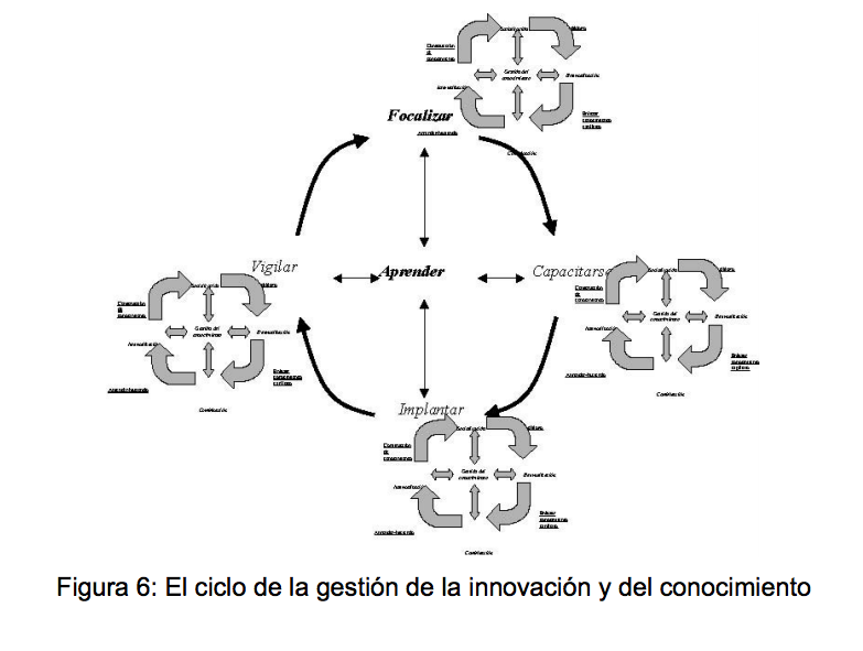 Figura 6: El ciclo de la gestión de la innovación y del conocimiento - (c) Christian A. Estay-Niculcar