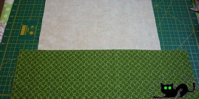 Colocamos las dos telas juntas