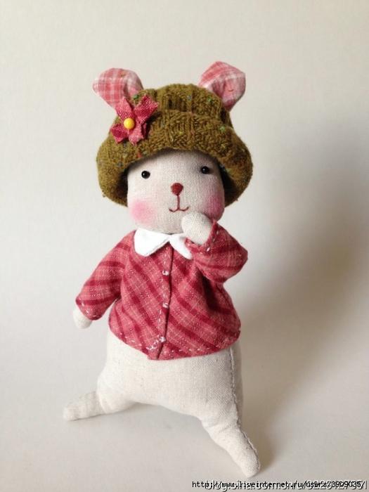 conejo divertido de tela 7