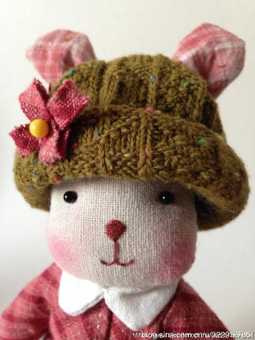 conejo divertido de tela 6