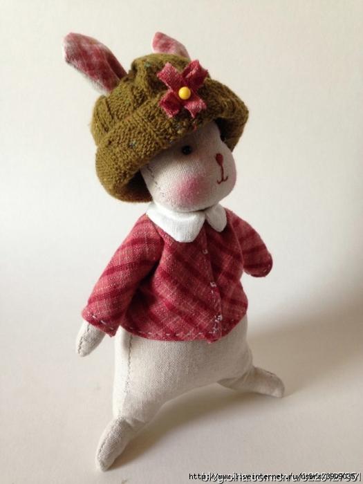 conejo divertido de tela 5