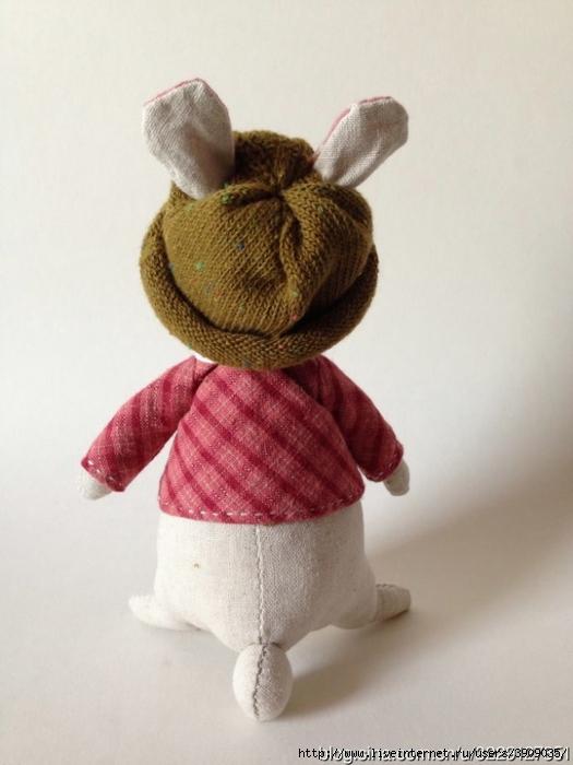 conejo divertido de tela 4