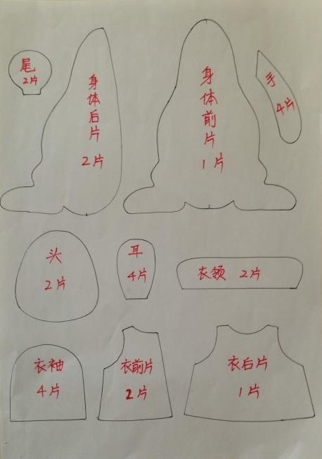 patron conejo divertido