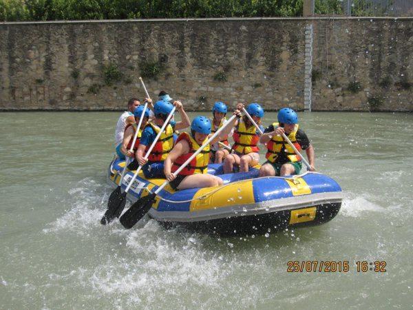 rafting en blanca