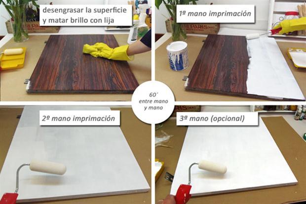 Cómo tunear muebles de melamina