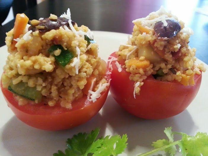 tomates rellenos con mijo para adelgazar
