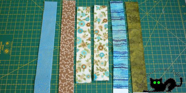 Cortamos las tiras que vamos a necesitar