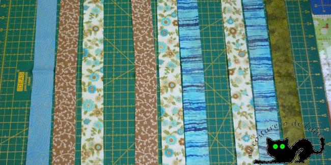 Colocamos las telas agrupadas