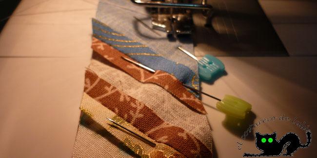 Marcamos cada punto con alfileres para que no se nos mueva