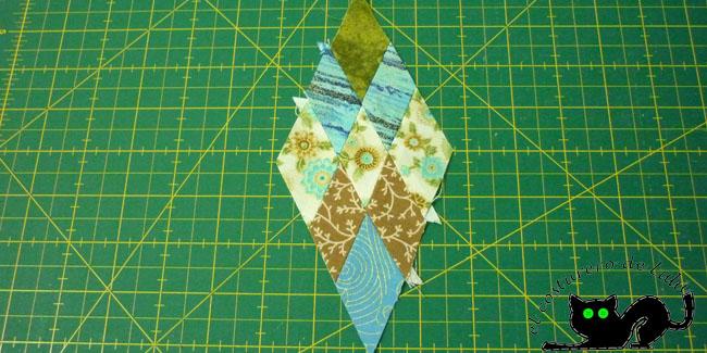 Este es el rombo que obtenemos después de coser.