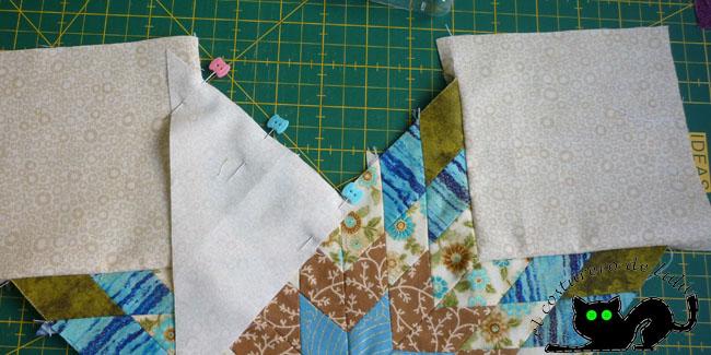 Asegúrate de poner siempre alfileres para que no se mueva la tela