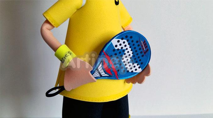 raqueta de pádel goma eva fofucha