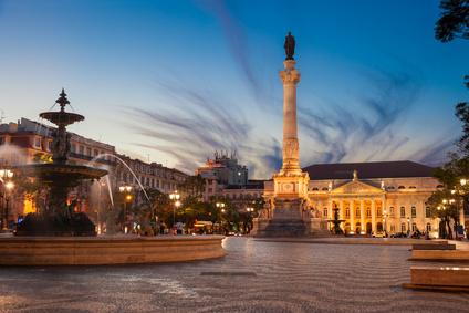 La plaza Rossio de Lisboa