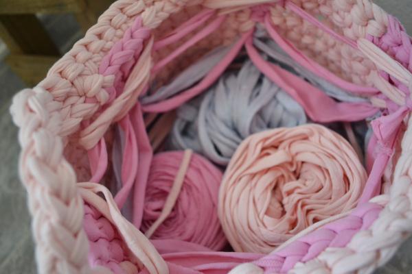 cesta trapillo 3 colores patron