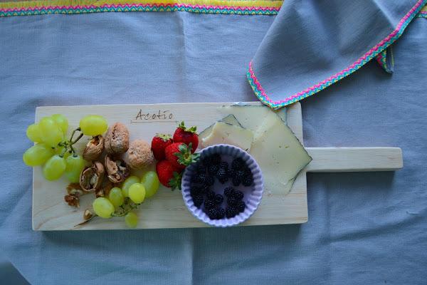 Tabla de madera para quesos