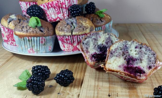 muffins con moras