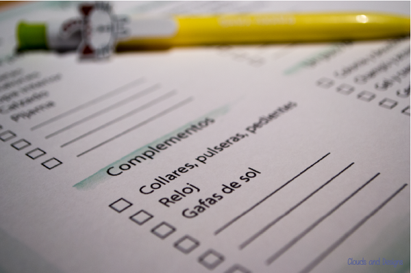 Imprimible - Hacer la maleta